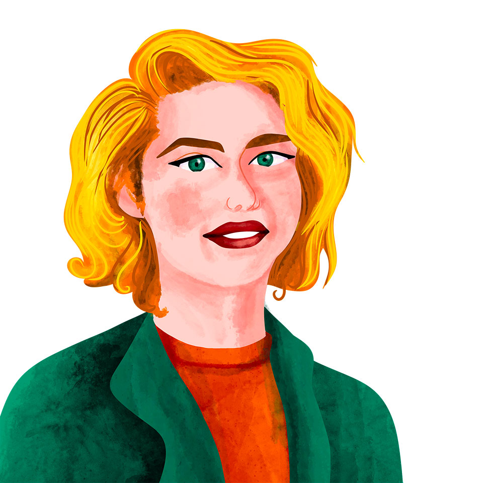 Portrait d'une jeune femme ingénieure